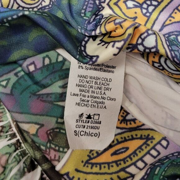 𝅺MI Manci Sexy Slinky Print Dress Size S- NWOT - Picture 11 of 11